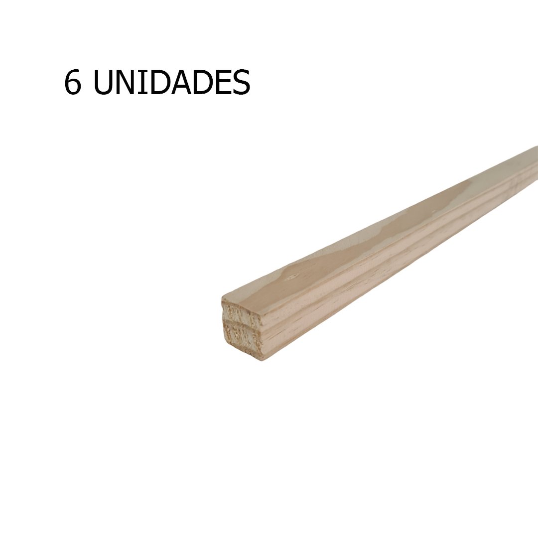 6 Ripas Sarrafos 3x7x30 Cm Madeira de Pinus Artesanato - 2
