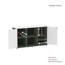 Ver imagem 6 de Armário Credenza 2 Portas Pivotante P25 Verde/Salvia/Branco