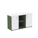 Ver imagem 3 de Armário Credenza 2 Portas Pivotante P25 Verde/Salvia/Branco