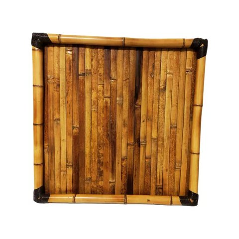 Painel de Bambu com Moldura 75x75cm Nc Caieiras