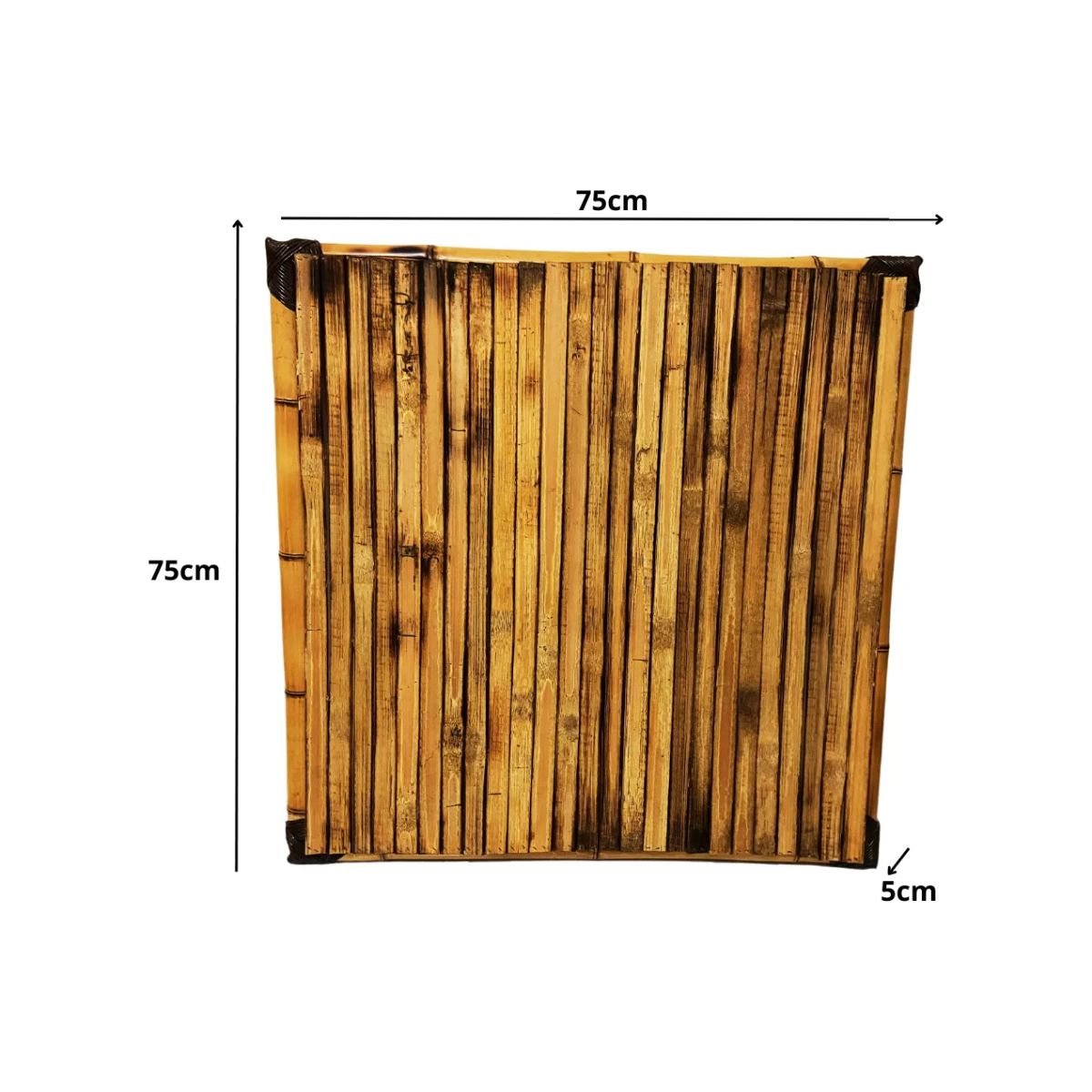 Painel de Bambu com Moldura 75x75cm Nc Caieiras - 2