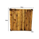 Ver imagem 2 de Painel de Bambu com Moldura 75x75cm Nc Caieiras