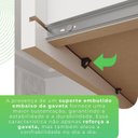 Ver mais imagens de Guarda-Roupa Solteiro 2 Portas com Espelho 2 Gavetas Costa Rica Marrom Jequitibá