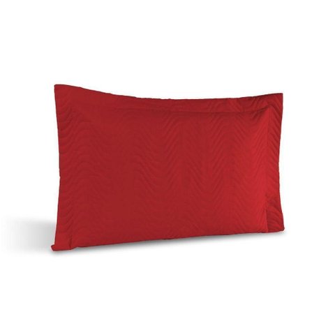 Porta Travesseiro Avulso Percal 180 Fios Silver 60% Algodão 40% Poliéster - Vermelho