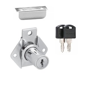 Fechadura Porta Gaveta Armario Moveis Cromada 31mm