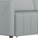 Ver imagem 2 de Sofá Swift 2 Lugares Retrátil 192cm Cinza Claro Linho Sallar Home
