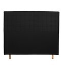 Ver imagem 2 de Cabeceira Cama Box Queen Paris Slim 160 Cm Suede Preto MV Estofados