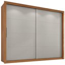 Ver imagem 1 de Guarda Roupas Casal 2 Portas de Correr 6 Gavetas Imperador Zanzini Madeir/off