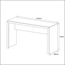 Ver imagem 3 de Mesa para Escritório Me4135 Amêndoa Tecnomobili