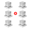 Ver imagem 6 de Kit 6 acabamentos de registro padrão deca cromado metal