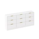 Ver imagem 2 de Buffet Cômoda 9 Gavetas Madeira 200x90cm Sun Yescasa Branco