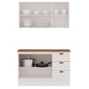 Ver imagem 7 de Armário Cozinha Genialflex Provençal C/ Balcão C/ Tampo Bco