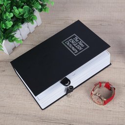 Cofre Camuflado Formato Livro Dicionário Porta Joia - Preto - 3