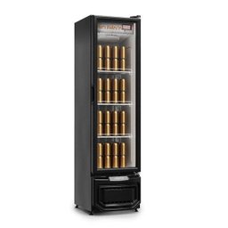 Cervejeira 228 free Frost Porta de Vidro GCB-23 EV PR Gelopar Preta 220v - 2