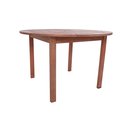 Ver imagem 6 de Mesa Redonda em Madeira Maciça com Furo para Ombrelone Área Gourmet Churrasco Piscina Pink Sands