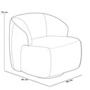 Ver imagem 4 de Poltrona Decorativa Fixa Orgânica para Sala Living Barolo L06 Bouclê Branco - Lyam Decor
