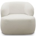 Ver imagem 5 de Poltrona Decorativa Fixa Orgânica para Sala Living Barolo L06 Bouclê Branco - Lyam Decor