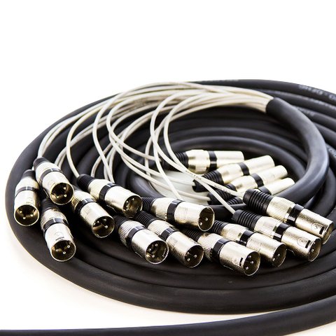 Multicabos Conectores Xlr 16 Vias Cirilo Cabos - 5 Mt
