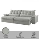 Ver imagem 4 de Sofá Classic Veludo 02 Módulos 90 Cm B25 Cm Meu Sofá Online