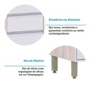 Ver imagem 3 de Paneleiro de Cozinha 70cm com 1 Nicho para Forno e Microondas 4 Portas Art Luciane Móveis