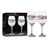 Jogo 2 Taças de Vinho na Caixa Um Bom Vinho Presente Amigos Especiais Brasfoot Taça de Vinho - Taça  - 1