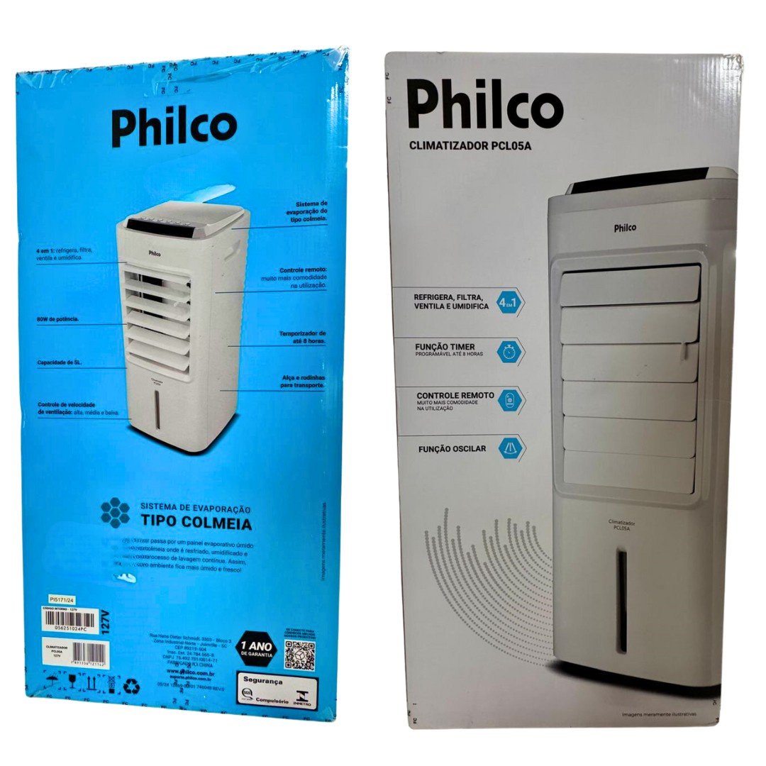 Climatizador de Ar Philco 4em1 5l 80w 127v - Pcl05a - 10