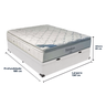 Cama Box Baú Branco e Colchão Freedom Molas Ensacadas Casal Ortobom - 3