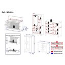Ver imagem 4 de Quarto de Bebê Completo com Berço Americano 3 em 1 Suspiro Multimóveis Mp4624 Branco/madeirado