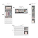 Ver imagem 4 de Quarto de Bebê Completo Guarda Roupa Cômoda Infantil Eloisa com Berço 1344 Branco Qmovi Phoenix