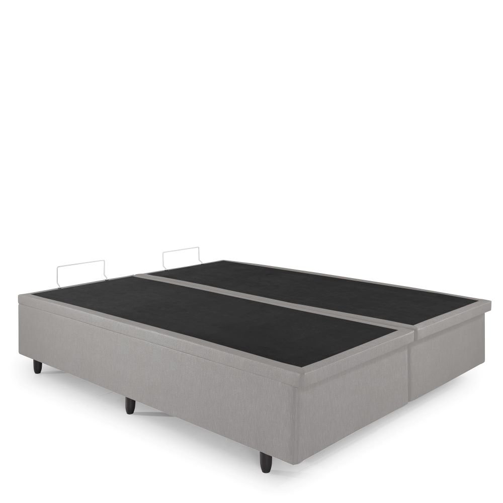 Cama Box com Baú King 193x203 com Pistão a Gás Courino Linho - 8