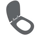 Ver imagem 2 de Assento Sanitário Poliéster para Louça Sabatini (icasa) Aço (reb. Oculto) Cinza Escuro