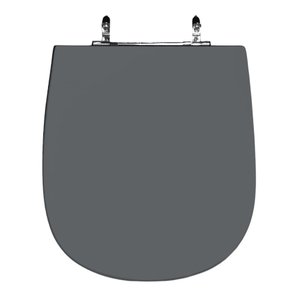 Assento Sanitário Poliéster para Louça Sabatini (icasa) Aço (reb. Oculto) Cinza Escuro