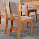 Ver imagem 3 de Conjunto 2 Cadeiras Estofadas para Mesa de Jantar Sol Viero Mel