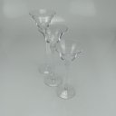 Ver imagem 5 de Jogo 3 Peças Castiçal Decorativo de Cristal Transparente 25.9x9.3x9.3cm Porta