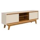 Ver imagem 5 de Rack Bancada Atlas Cinamomo/off White para Tv até 70” - Madetec