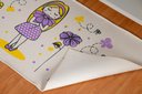 Ver imagem 1 de Tapete Infantil Menininha Lilás 45X100cm Antiderrapante FASTLAR