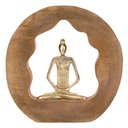 Ver imagem 1 de Escultura Decorativa Yoga em Madeira 26cm 21892 Mart