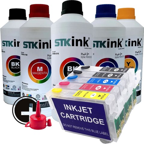 Cartucho Recarregável Jetw T33 Para Epson - Com Tinta 4 x 100ml