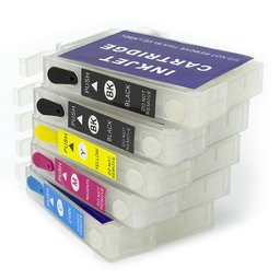 Cartucho Recarregável Jetw T33 Para Epson - Com Tinta 4 x 100ml - 6