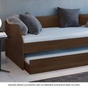 Ver imagem 2 de Bicama Solteiro Duo com Cama Auxiliar em Mdf Premium Imbuia