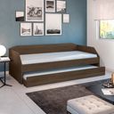 Ver imagem 3 de Bicama Solteiro Duo com Cama Auxiliar em Mdf Premium Imbuia