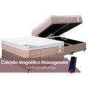 Ver mais imagens de Cama Box Baú King: Colchão Molas Pocket Ensacadas Castor Vibro Massagem Magnético Premium + Base