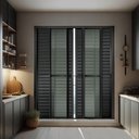 Ver imagem 2 de Porta Correr Venez. 6F.Móv.210 x 200 Elite c/Fechadura Tetra V.Liso Preto Brimak