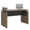Ver imagem 1 de Mesa para Escritório Home Office 145cm Corp A06 Nogal/preto - Mpozenato