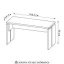 Ver imagem 4 de Mesa para Escritório Home Office 145cm Corp A06 Nogal/preto - Mpozenato