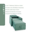 Ver imagem 4 de Poltrona Icaria 3 em 1 Poltrona Chaise Cama Verde Estofama