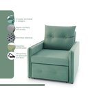 Ver imagem 3 de Poltrona Icaria 3 em 1 Poltrona Chaise Cama Verde Estofama