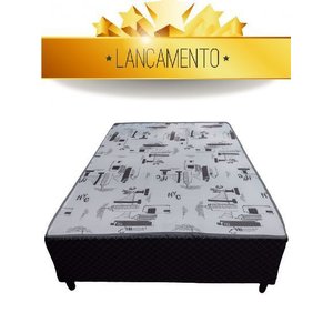 Cama Box Viuva Conjugada Ortopédico 128x188x43 (10cm)