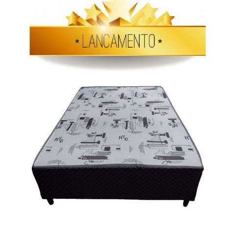 Cama Box Viuva Conjugada Ortopédico 128x188x43 (10cm)