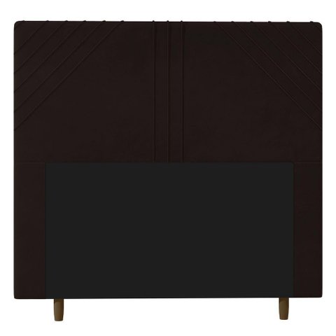Cabeceira Cama Box Casal Queen Size Lisboa 160cm Marrom
